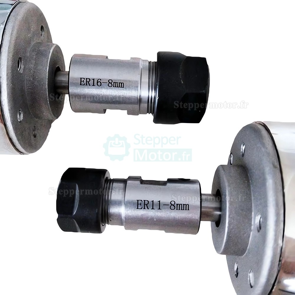 Moteur de broche cnc refroidi par air OSP001714 12V24/V 200W 10000 tr/min, pince ER11/ER16 pour petite machine &agrave; graver